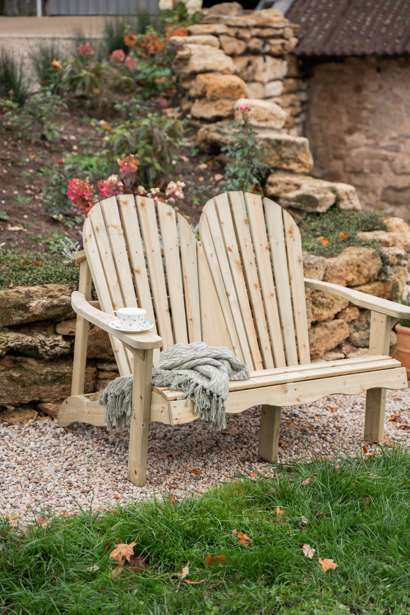 Adirondack bench with deals table