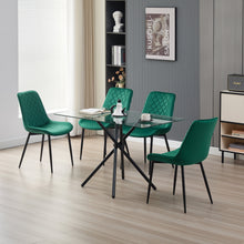 Load image into Gallery viewer, Miami Dining Table with 4 Amelia Velvet Chairs
