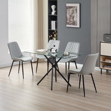 Load image into Gallery viewer, Miami Dining Table with 4 Amelia Velvet Chairs
