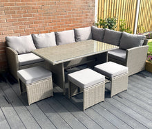 Load image into Gallery viewer, The Knutsford 9 Seat Corner Rattan Dining Set
