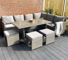 Load image into Gallery viewer, The Knutsford 9 Seat Corner Rattan Dining Set
