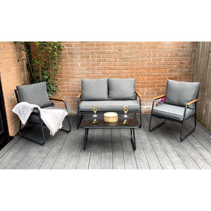 Kendal modern 4 Piece Garden Rattan Set