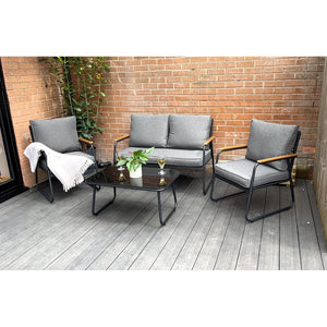 Kendal modern 4 Piece Garden Rattan Set