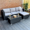 The Dunham 4 Seat Corner Rattan Set